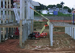 Obras em estruturas pré-moldadas