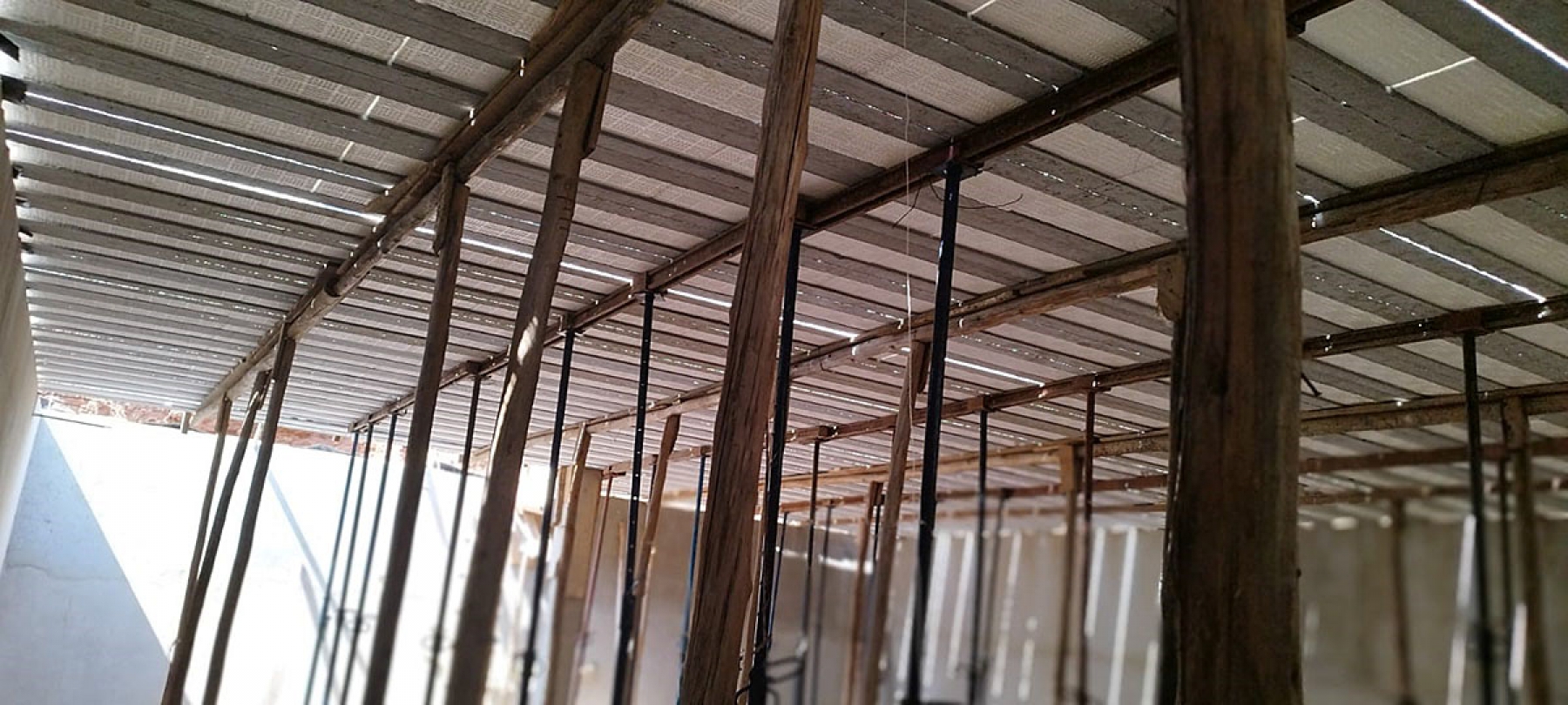 Laje protendida em obra
