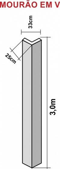 Mourões de concreto